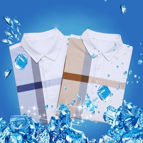 Short sleeve polo shirt men Casual cotton Polo shirt fashion plaid high quality brand mens polo shirt