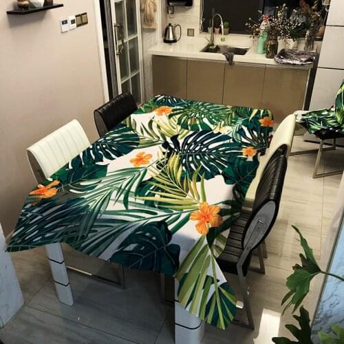 Household Flower Nappe De Table Elegant Tablecloth Waterproof Oil-proof and Heat-proof Dining Table Fashion Mat Coffee Table Mat
