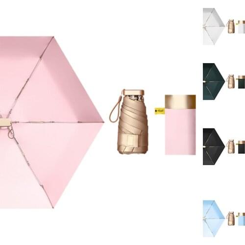 Sun Umbrella Very Small Mini Umbrella Foldable Umbrella Sun Protection and Ultraviolet Protection Pocket Parasol