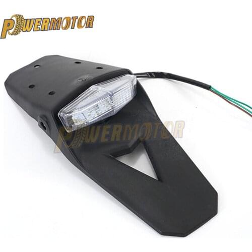 Universal Motorcycle LED Rear Fender Light Tail Light Motocross Enduro For CR CRF EXC WRF 250 400 426 450