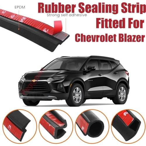 Door Seal Strip Kit Self Adhesive Window Engine Cover Soundproof Rubber Weather Draft Wind Noise Reduction For Chevrolet Blazer