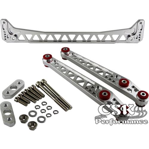 Rear Lower Control Arm +Subframe Brace For 1996-2000 Honda Civic EK EJ