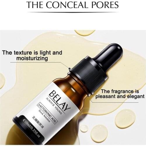 ZeroPore Instant Perfection Serum Lactobionic Acid Face Solution Serum Minimize Pores Oil-Control Whitening Anti-Wrinkle