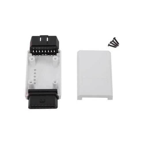 1pc 12V Automobile OBD2 male to female housing one to one extension plug assembled removable connector plug housing