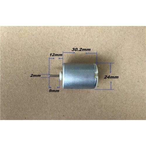 1PCS Brand new rounded 24*30mm 280 micro DC motor 6V 14000RPM strong magnet motor carbon brush motor