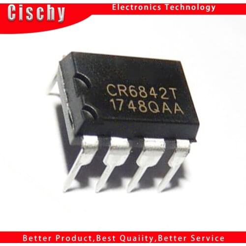 10PCS CR6842T DIP8 CR6842 DIP 6842T DIP-8