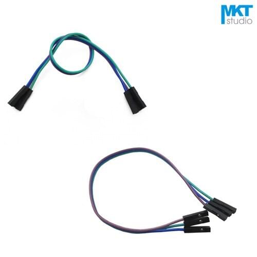 100Pcs 20cm 3P AWG26 2.54mm Pitch DuPont Wire Array With Double 1P-1P Housing Female to Female, Male to Female, Male to Male