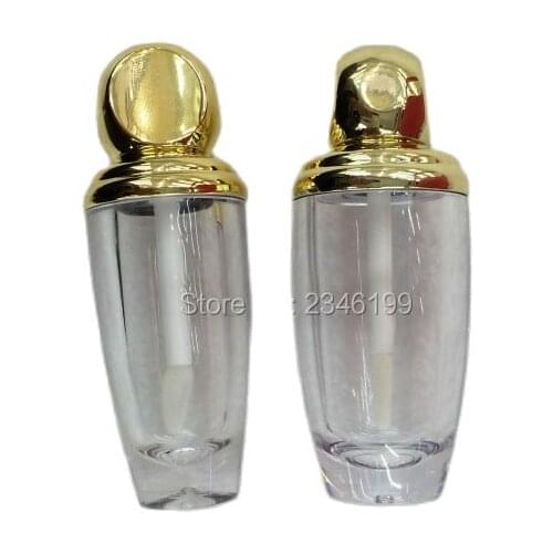 6ML 40pcs/lot New Arrival Empty Lip Gloss Tube, DIY Clear Lip Gloss Refillable Container, Makeup Tool, Liquid Lipstick Bottle