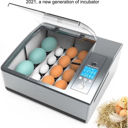 Egg Automatic Incubator Brooding Machine Home Farm Chick Egg Incubator 16eggs Incubator Digital LED Flip Egg Poultry Incubator