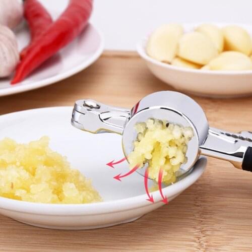 Household Zinc Alloy Garlic Press Manual Garlic Clamp Garlic Ginger Squeezer Kitchen Multifunctional Creative Tool Accessories