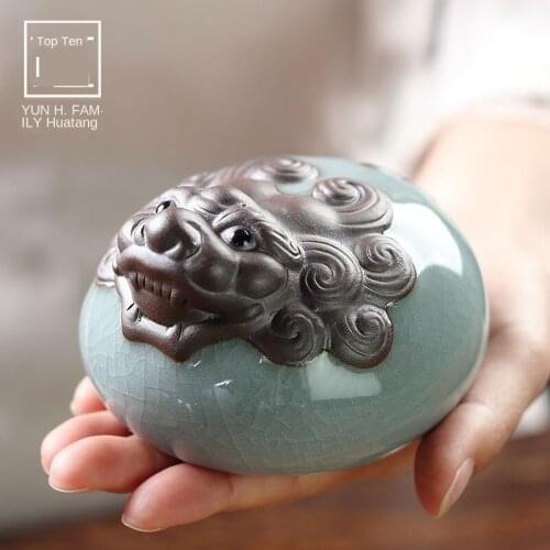 Tea Ornaments Ceramic Kung Fu Tea Set Tea Ceremony Accessories Clay Large Size Xianglong Tea Ornaments Hand Tea Set Mini Tea Pet