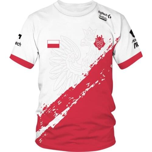 G2 Team Gaming Team Uniform T-shirt LOL CSGO Top Team Professional Player Mens and Womens Fashion Street T-shirt High Quality