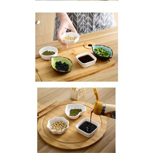 Ceramic small dish Japanese tableware vinegar dish soy sauce dish seasoning dish bone plate dish dish creative snack plate