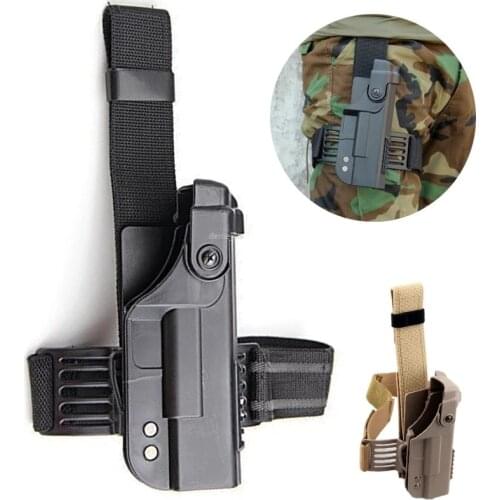 Tactics Hunting Pistol Gun Holster Drop Leg Thigh Glock Holster Military Combat Gun Pouch for Glock 17 18 19 22 23