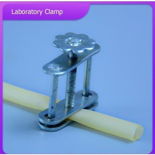 10pcs/lot Stainless Steel Flatjaw Pinchcock Water Stopper Laboratory Clamp Latex pipe clamp screw leather pipe clamp