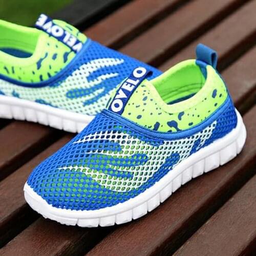 Summer girls running shoes childrens sports shoes breathable mesh childrens shoes sports shock soft rubber shoes
