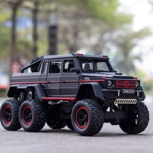 New 1:22 Simulation Big Benz G636x6 With Shock Absorber Off-Road Vehicle Sound And Light Alloy Car Model Boy Toy Car Decoration