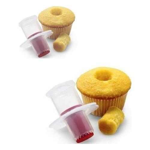 New Eco-Friendly Cake Tools Cupcake Plunger Cutter Creative DIY Cake Corer Decorating Divider ZW660
