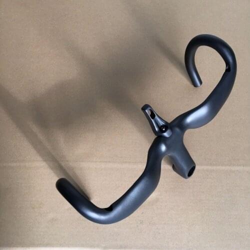 New racing road bicycle T800 matt UD full carbon fibre bike handlebar and stem integratived with computer stent parts Free ship