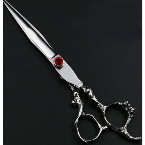 7 inch cutting scissors professional scissors hairdressing salon barber pet shears dragon shaped handle Salon Haircut