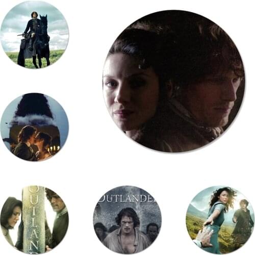 Outlander hot tv jamie fraser Badge Brooch Pin Accessories For Clothes Backpack Decoration gift 58mm