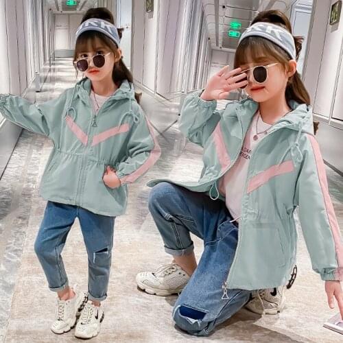 Girls Babys Kids Coat Jacket Outwear 2021 Cheap Spring Autumn Overcoat Plus Size Top Cardigan Toddler Childrens Clothing