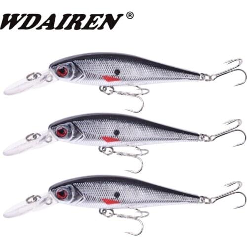 1pcs Laser Minnow Fishing Lures 10cm 9.2g Artificial Hard Bait 3D Eyes Fishing Wobblers Pike Carp Bass Crankbaits Fishing Tackle