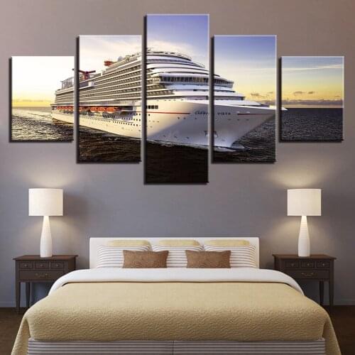 Cruise Ship Luxury Liner Picture HD Canvas Print Art Wall Painting For Living Room Home Decor 5 Pieces