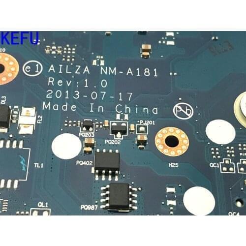 STOCK QUALIFIED OK AILZA NM-A181 REV : 1.0 MOTHER BOARD FOR LENOVO Z510 MAINBOARD. ONBOARD GPU GT740M 2GB ( FUNCTINS OK)