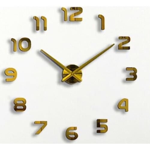 Modern Design DIY Large Wall-Clock Sticker Digital 3D Wall Big Clock Living Room Home Office Decor Christmas Gift Wall clock