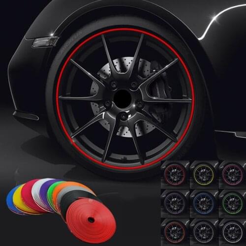 8M/ Roll Styling IPA Rimblades Color Car Wheel Rims Protectors Decor Strip Vehicle Tire Guard Line Rubber Moulding Trim