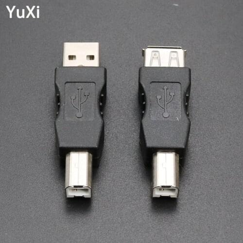 YuXi New USB 2.0 type A Female to type B Male Printer Scanner Adapter Converter Connector mini plug to type B female Adapter