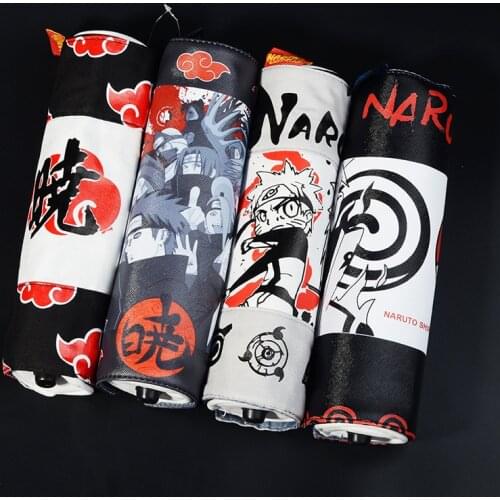 Anime Cartoon Cosmetic Make Up Bag Cosplay Scroll Pen Pencil Case Coiling Block Stationery Box Gift