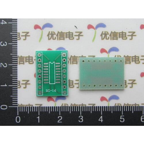 Free shipping empty board / SOP-16 adapter board / SOP to DIP / SO16 SOP16 to DIP16