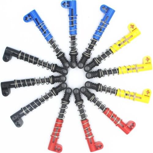 MOC Building BlocksTechnical Parts 12pcs Shock Absorber 9.5L (Hard Spring) compatible with lego for Kids Boys Toy