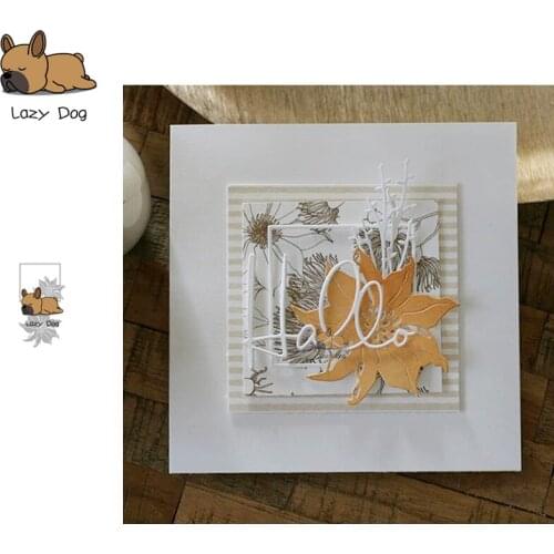 Flower Frame Metal Cutting Dies Scrapbooking Stencil DIY Mold Knife Craft Embossing Die Cuts Card Making New Dies For 2020