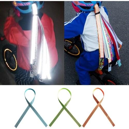 Kids Bicycle Tassel Ribbon Scooter Bike Handlebar Streamer Bicycle Grips Tassel Decoration for Boys and Girls Children Helmet