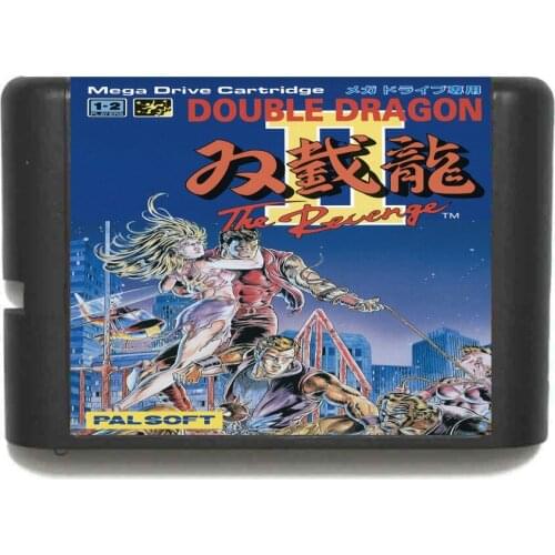 Double Dragon II The Revenge 16 bit MD Game Card For Sega Mega Drive For Genesis
