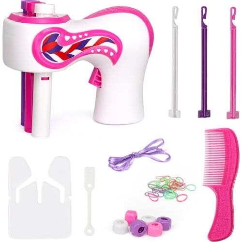 Electric Automatic DIY Hair Knitting Machine Braid Hair Tools Twist Knitting Hair Knitting Roll Twisted Weave Roller Pretend