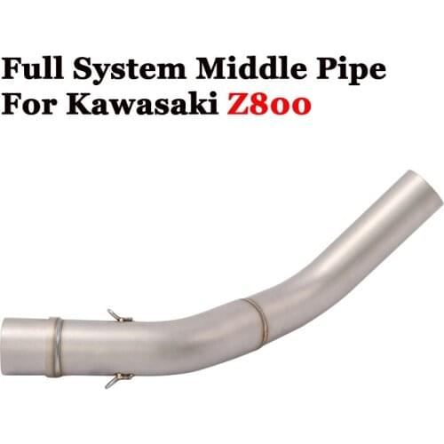 Motorcycle Exhaust Muffler Middle Mid Tube Connect Link Pipe Escape Moto Muffler For Kawasaki Z800 2013-2016 Modified Scooter