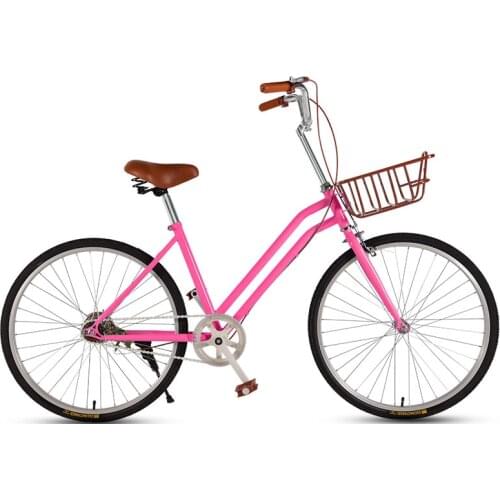 Commuter Bicycle 24 Inch Single Speed Retro Adult Student Bike