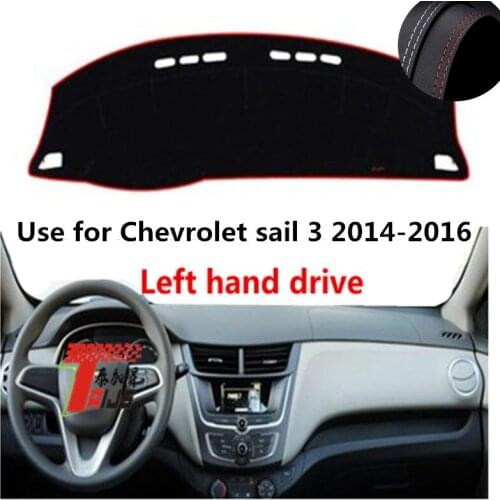 TAIJS Factory Classic Leather Car Dashboard Cover For Chevrolet Sail 3 2014 2015 2016 Left hand drive