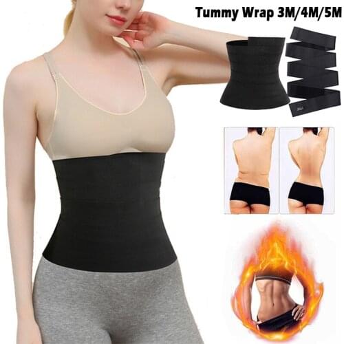 Waist Trainer Shaperwear Belt Elastic Women Slimming Tummy Wrap Resistance Bands Cincher Body Shaper Fajas Control Strap 3/4/5M