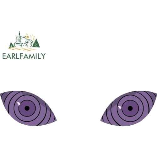 EARLFAMILY 13cm for Rinnegan Eye Car Stickers Vinyl Car Wrap Decal Waterproof Fashion Surfboard Motocycle Helmet Decor