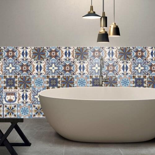 20x500cm European Tile Stickers For Kitchen Bathroom Waterproof PVC Self-adhesive Wallpaper DIY Peel And Stick Furniture Decals