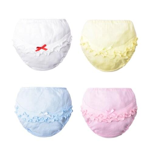 Toddler Baby Underwear Girls Panties Kids 100% Cotton Underpants Newborn Summer Solid Color Shorts Infant Briefs 0-2Year