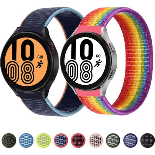 20mm/22mm band For Samsung Galaxy Watch 4/Classic/active 2/3 45mm/46mm/42mm Gear S3 Nylon Bracelet Huawei watch GT 2 pro strap