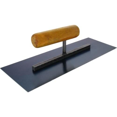 New 1pcs/2pcs Manganese Steel Handy Trowel Scraper Wood Handle Flat Pool Finishing Trowels For Home Construction Use 250*100mm