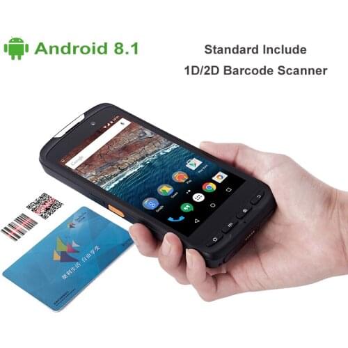 4G Network IP65 Rugged Wireless NFC Reader Handheld 2D Barcode Scanner With Pistol Cradle Android Phone PDA with Free SDK