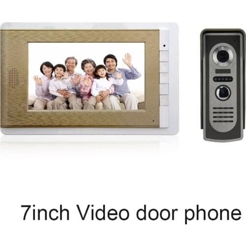 1 set) Smart Home Door Intercom System One to One Video Door Phone 7 inch Display Door Access Control intercom Telephone